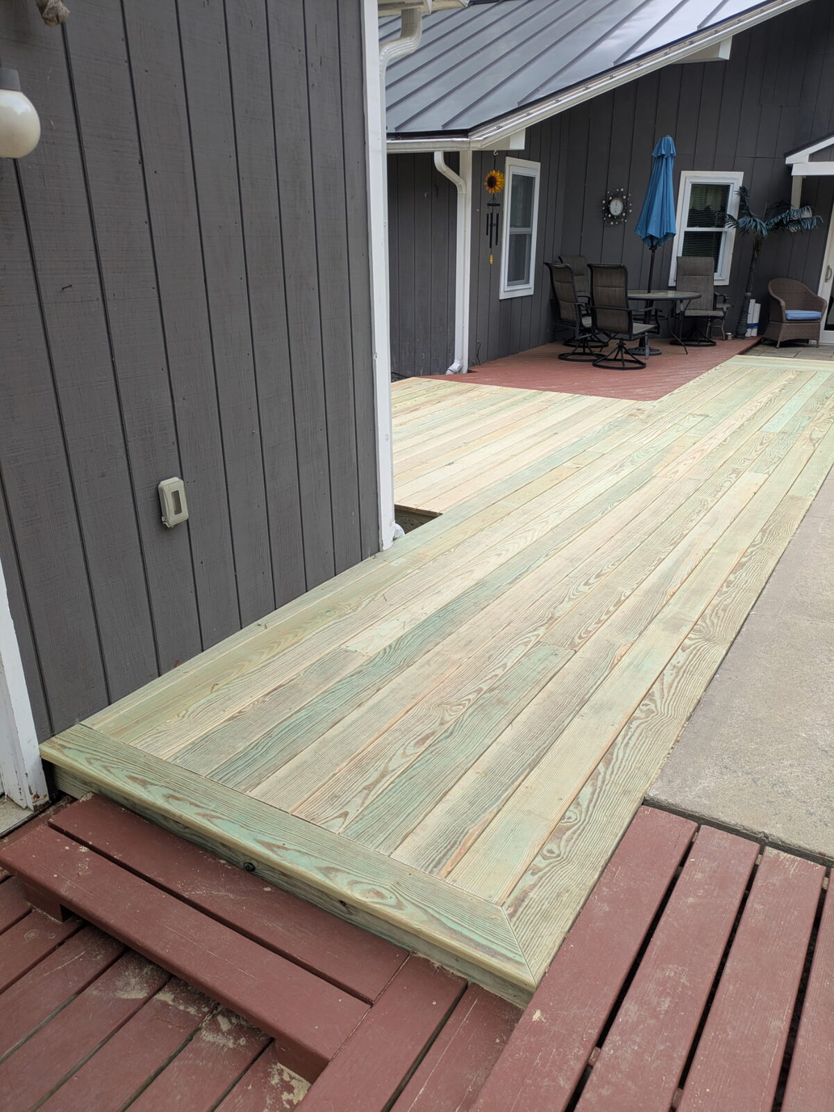 Treated ramp build, attached side entry